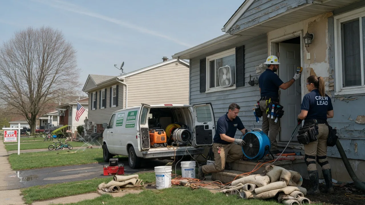 Flood Cleanup in Walled Lake, MI near me